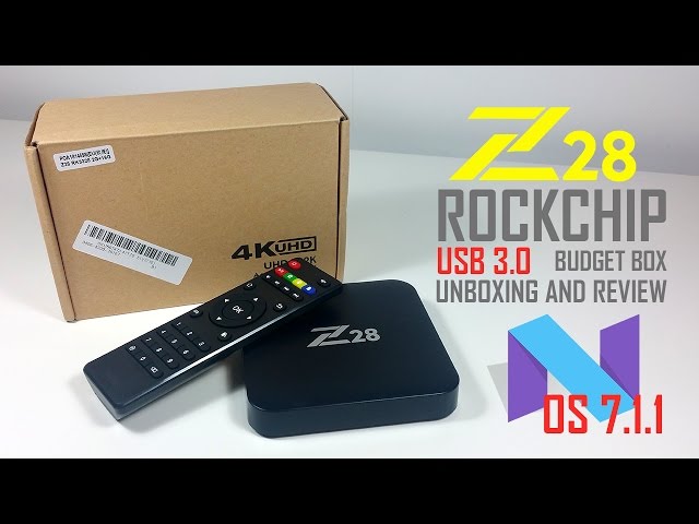 Z28 Rockchip RK3328 Quad Core Android 7.1 4k TV Box - Full Review