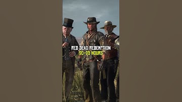 How Long To Beat Each RDR Game? #shorts #rdr #rdr2