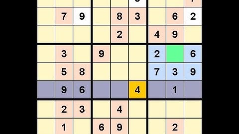 How to Solve Washington Times Sudoku Difficult Apr 3, 2020