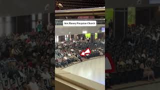 Finally they are here at their church again.." #mannypacquiao #jinkeepacquiao