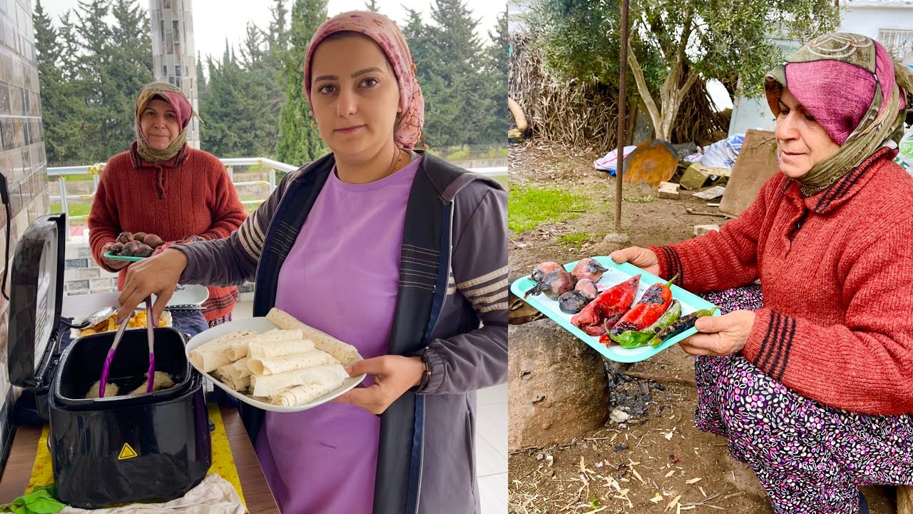 İNANILMAZ LEZZET???? KÖZDE, SOĞAN VE BİBER İLE HARİKA KÖY KAHVALTISI ????KÖY YEMEKLERİ