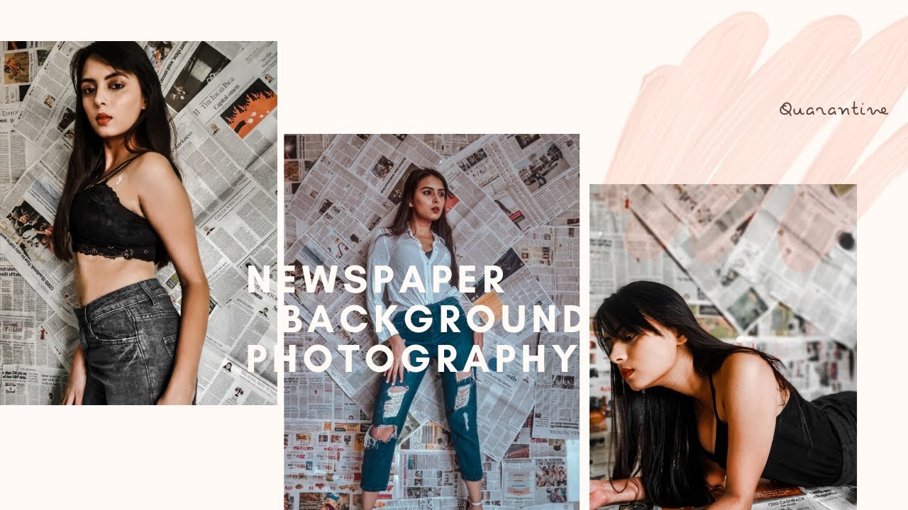 Trying a Newspaper Background for Photoshoot AT HOME by Using Phone || DIY  NEWSPAPER - YouTube