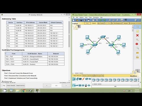 6.2.3.8 Packet Tracer - Troubleshooting a VLAN Implementation - Scenario 2