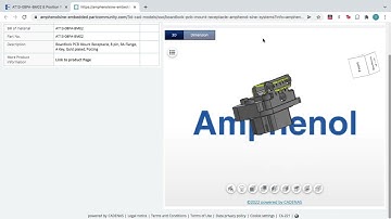 How to Download a 3D CAD Model from Amphenol Sine