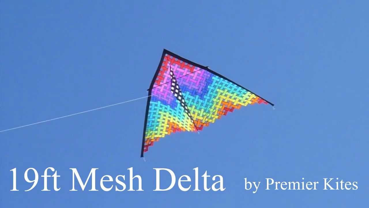 19ft Mesh Delta kite YouTube
