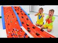 Vlad and niki play and make toy cars competition