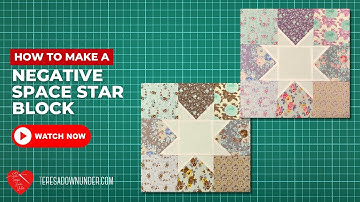 How to make a Scrappy negative space star block