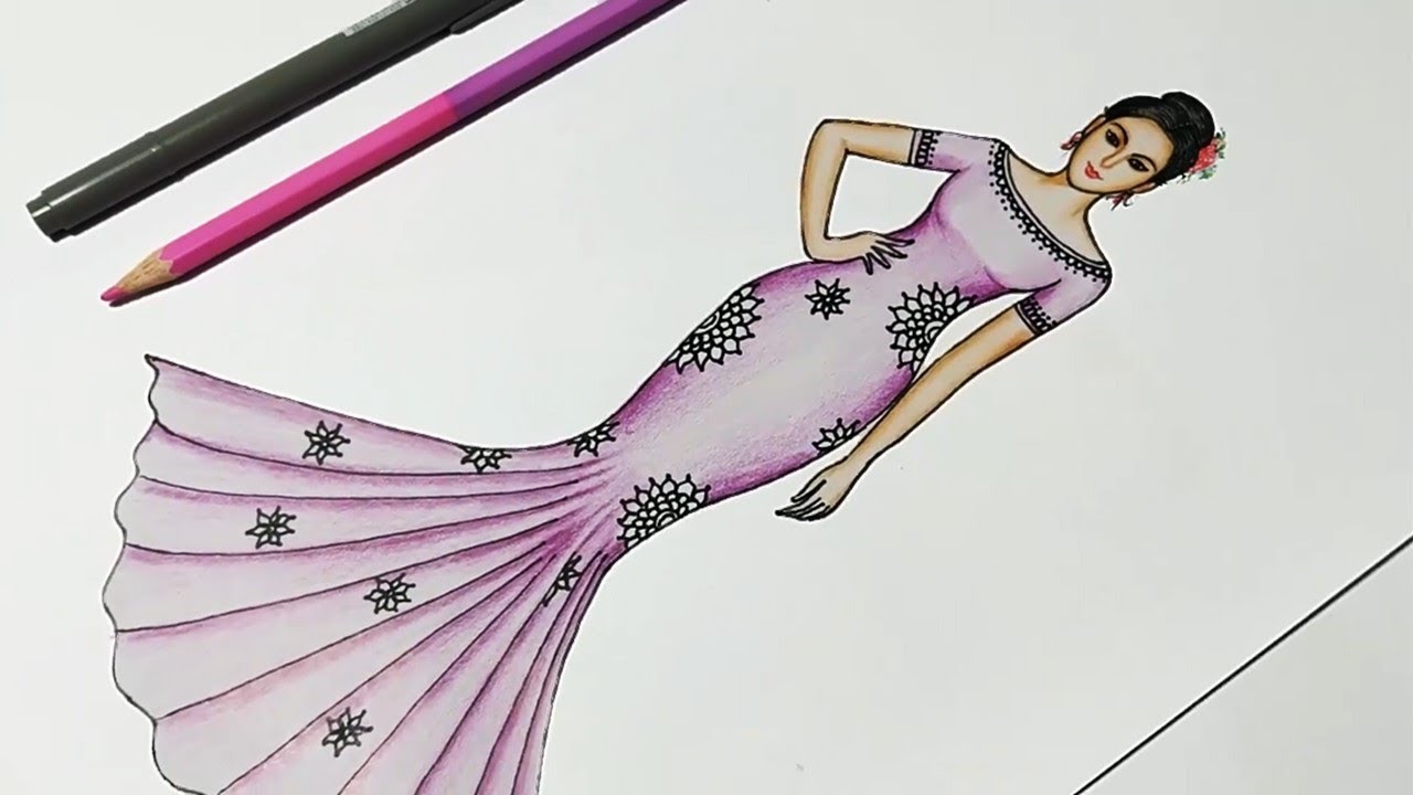 Fashion Illustration Dresses Drawing