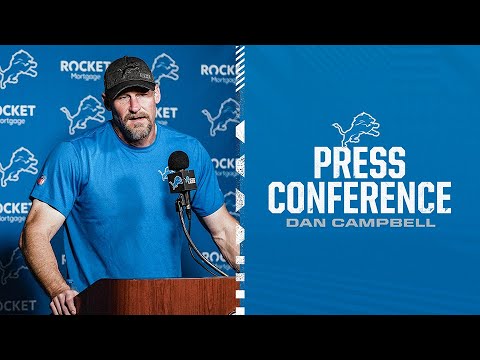 Head Coach Dan Campbell speaks to the media on October 5