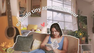 Orlando tiny apartment tour | plants, cozy, earthy, boho aesthetic