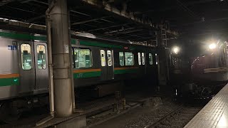 JR東日本回送列車上野駅発車シーン