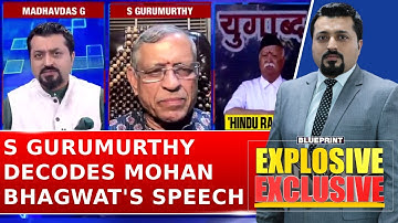 "Concept Of Hindu Rashtra Is In Tune With..." S Gurumurthy Decodes Mohan Bhagwat