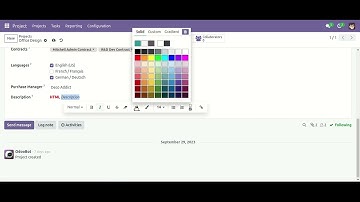 Project Custom Fields Odoo