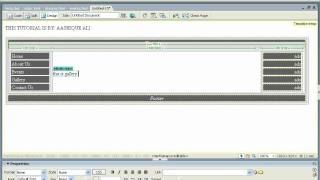 Part-2 How to make Dreamweaver Template(DWT) Tutorial by-Aashique Ali.avi