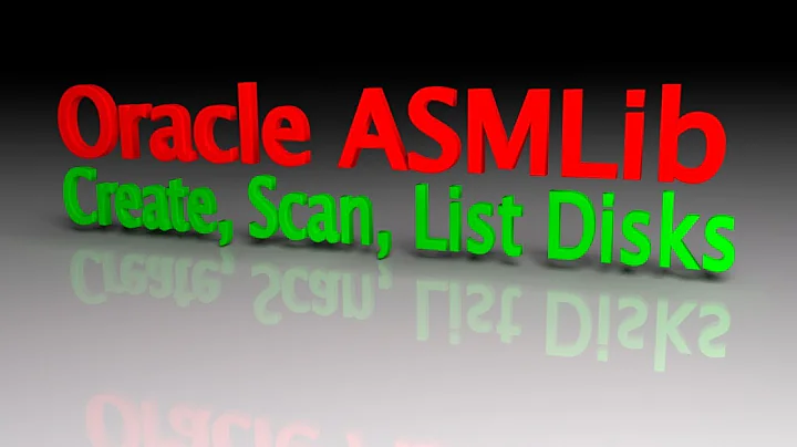 Oracle 12c ASMLib Create Scan List Disks