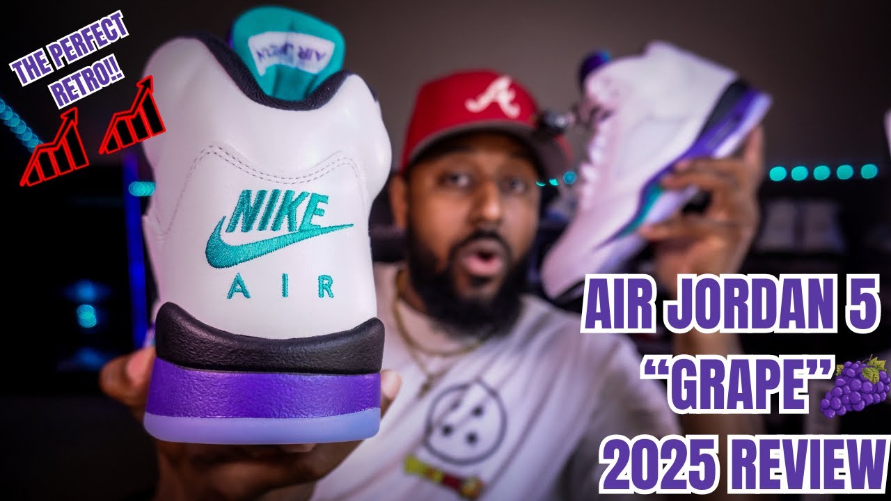 JORDAN BRAND DID THESE RIGHT!!!! | Air Jordan 5 "Grape" 2025 review and on feet look 
