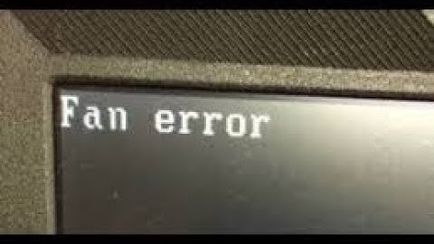 fan error lenovo thinkpad/fan error solutions