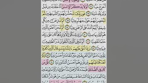 تيسير حفظ سورة مريم بالتكرار الوجة السادس الايات (65-76) مكرر 5 مرات بصوت الشيخ عبد الباسط