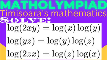 Math Olympiad|Logarithmic Equations|Learn how to solve it?