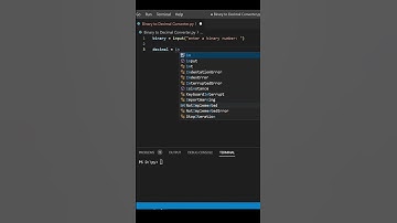 Binary to Decimal Converter in Python | Python Program | Python Shorts | Coding Shorts