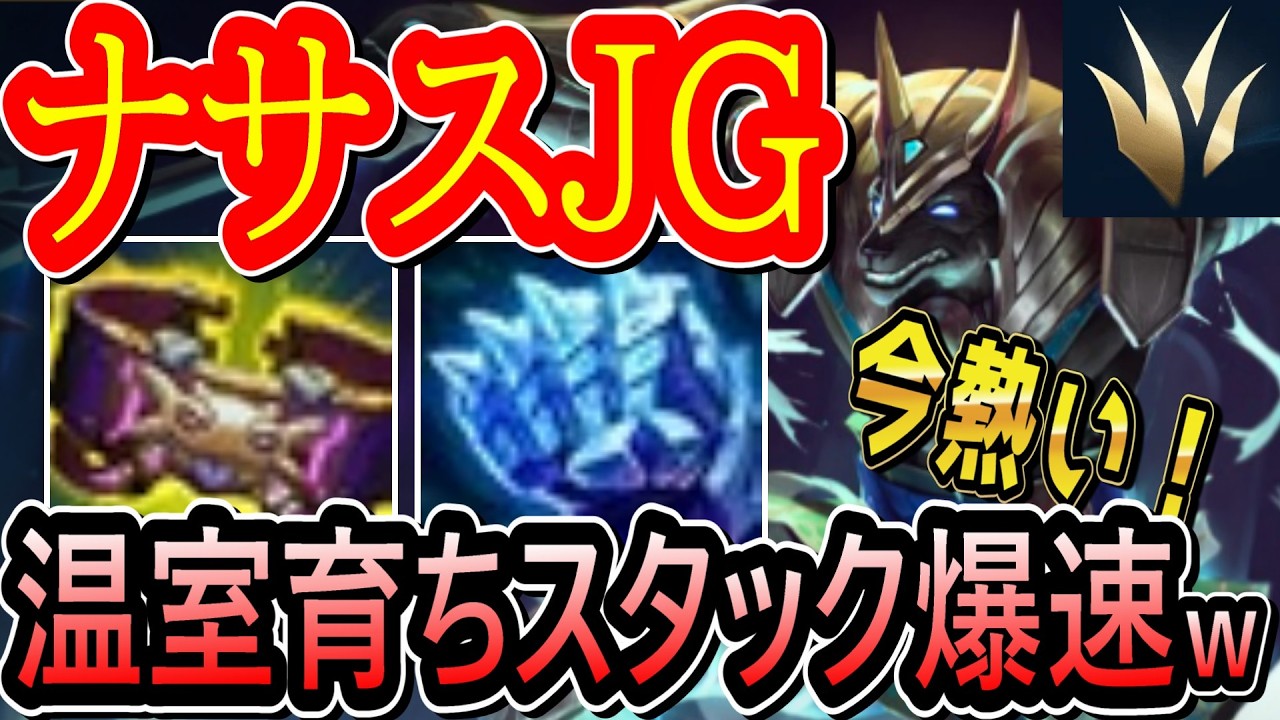 ナサスJG】現在勝率4位のナサスJGが激熱！森育ちでスタック爆速w