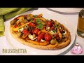 Recette de Bruschetta aux Tomates Cerises, Poivrons et Mozzarella