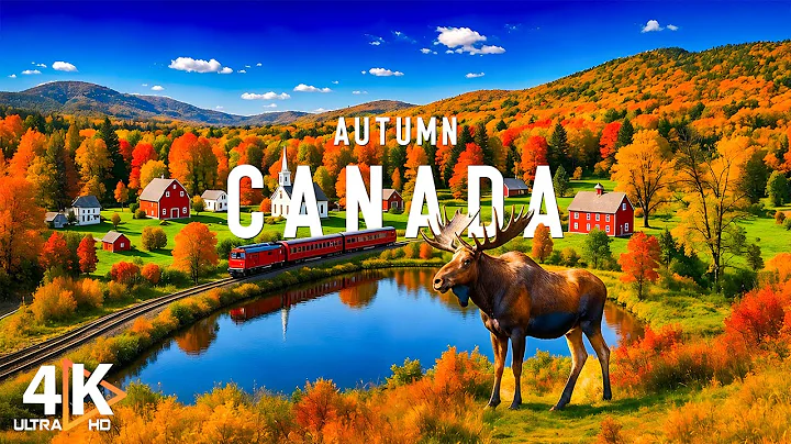 Autumn in Canada 4K 🍁 Maple Forests, Rocky Mountains, Serene Lakes draped in Fall Splendor
