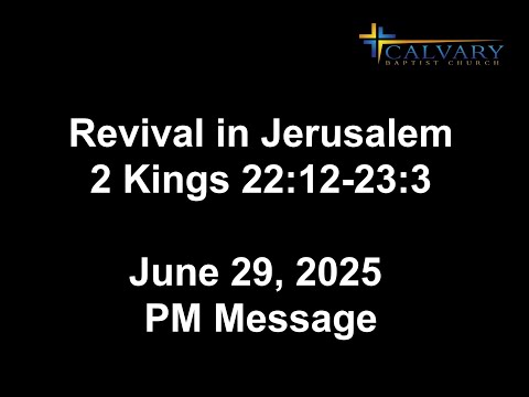 Revival in Jerusalem