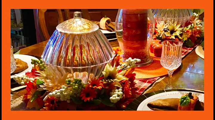 ~Fall DIY~ 🍁Dollar Tree Fall Centerpiece Glass LIGHT UP Pumpkin 🍁