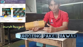 unboxing !!! beli varanus salvator di shoppi cuma 25rb 😱