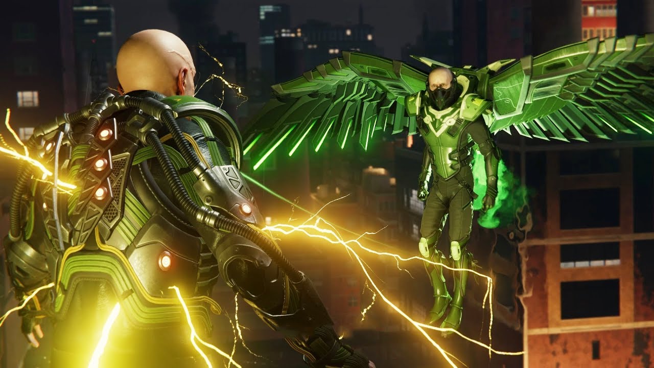 Spider-Man PS4: Vulture and Electro Boss Fight - YouTube