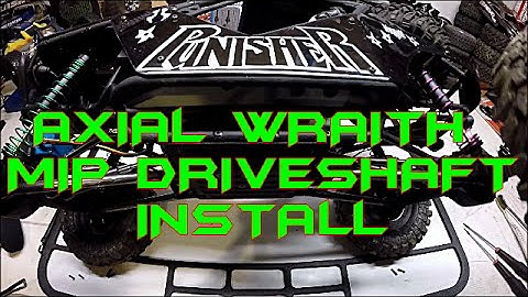 Axial Wraith- MIP drive shafts assembly and install