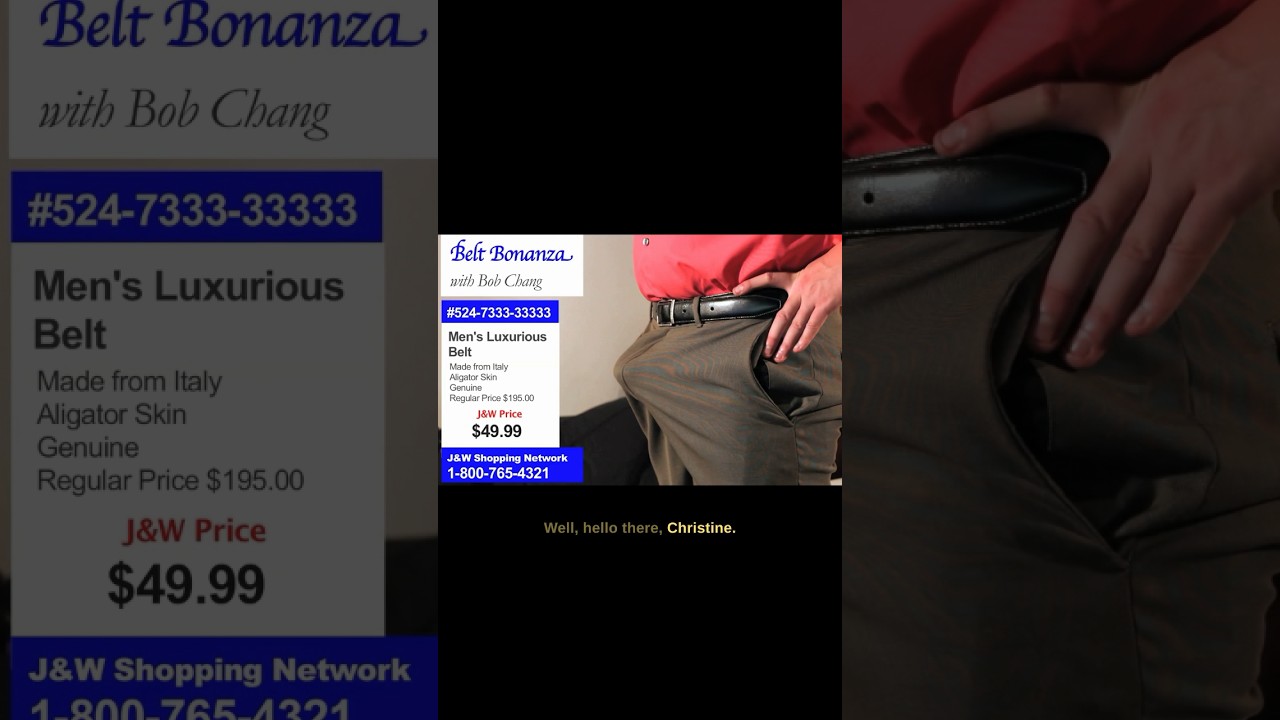 [Clip 1] Home Shopping Male Model Sales More Belts 