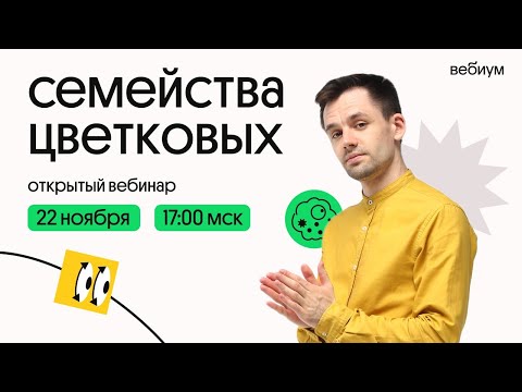 Семейства цветковых. Биология ЕГЭ. Даниил Дарвин. Вебиум