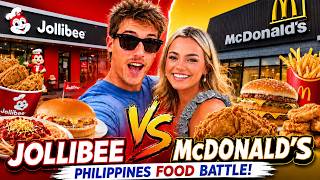 My Wife Tries Jollibee for the FIRST TIME! (McDonald’s Comparison)