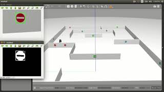 Complex maze navigation using image classification and ROS