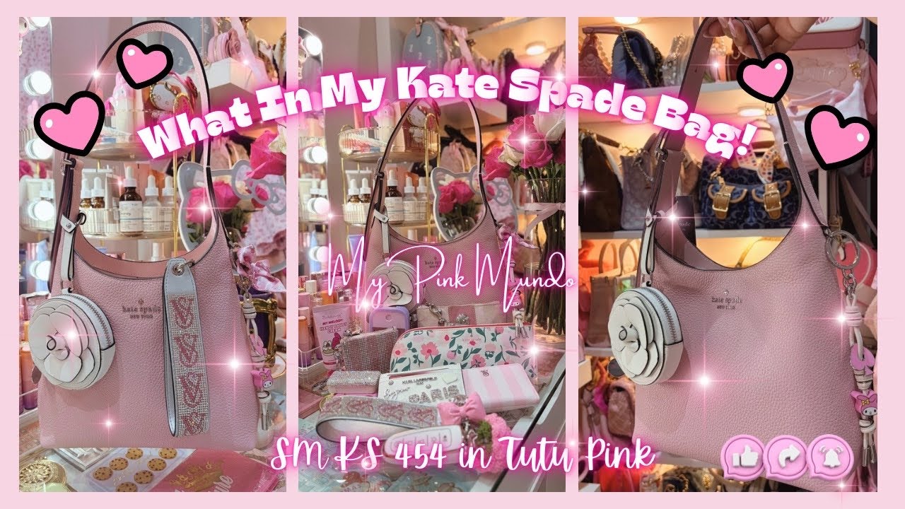 WIMB - ЧТО В МОЕЙ СУМКЕ? С сумкой Kate Spade 454 в цвете Tutu Pink.