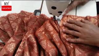 GHARARA cutting & stitching full tutorial | professional style easy gharara cut & stitching 2018