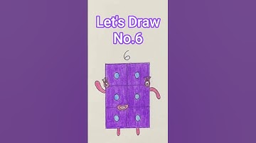 How to Draw Numberblocks 6 Tutorial | Easy Step-by-Step Drawing & Coloring for Kids