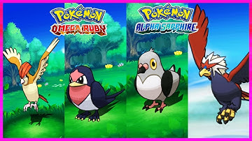 Pokemon OmegaRuby & AlphaSapphire - Pidgeotto,Taillow,Pidove & Braviary Locations