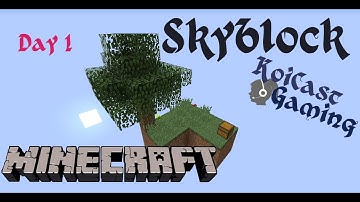 Minecraft | Skyblock Time-lapse | Day 1