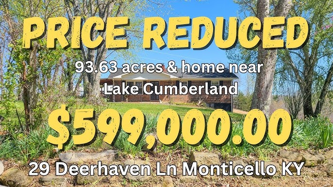 Land for sale in Kentucky, 93.63 acres, home and shop. New REDUCED PRICE in  written description.