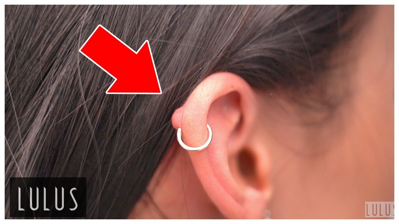 How are people “doing” hoops in helix piercings? Especially for