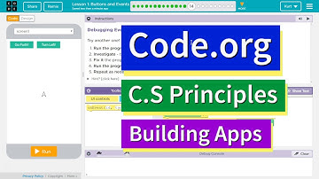 Buttons and Events Lesson 1.14 Tutorial with Answers Code.org CS Principles