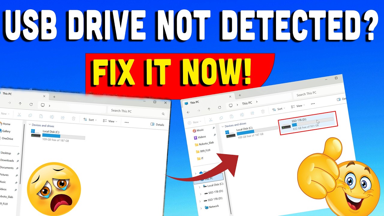 USB Drive Not Showing Up in Windows 11 Here’s the Ultimate Fix! - YouTube