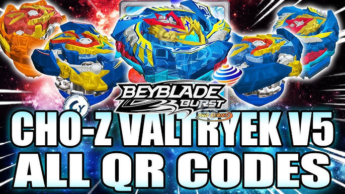 NEW CHO-Z VALTRYEK QR CODES COLLAB WITH CYPRUS + VALTRYEK QR CODES BEYBLADE  BURST SURGE PRO SERIES 