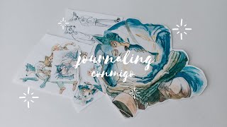anime journal conmigo I minimalista &amp; lettering tutorial (eng sub)