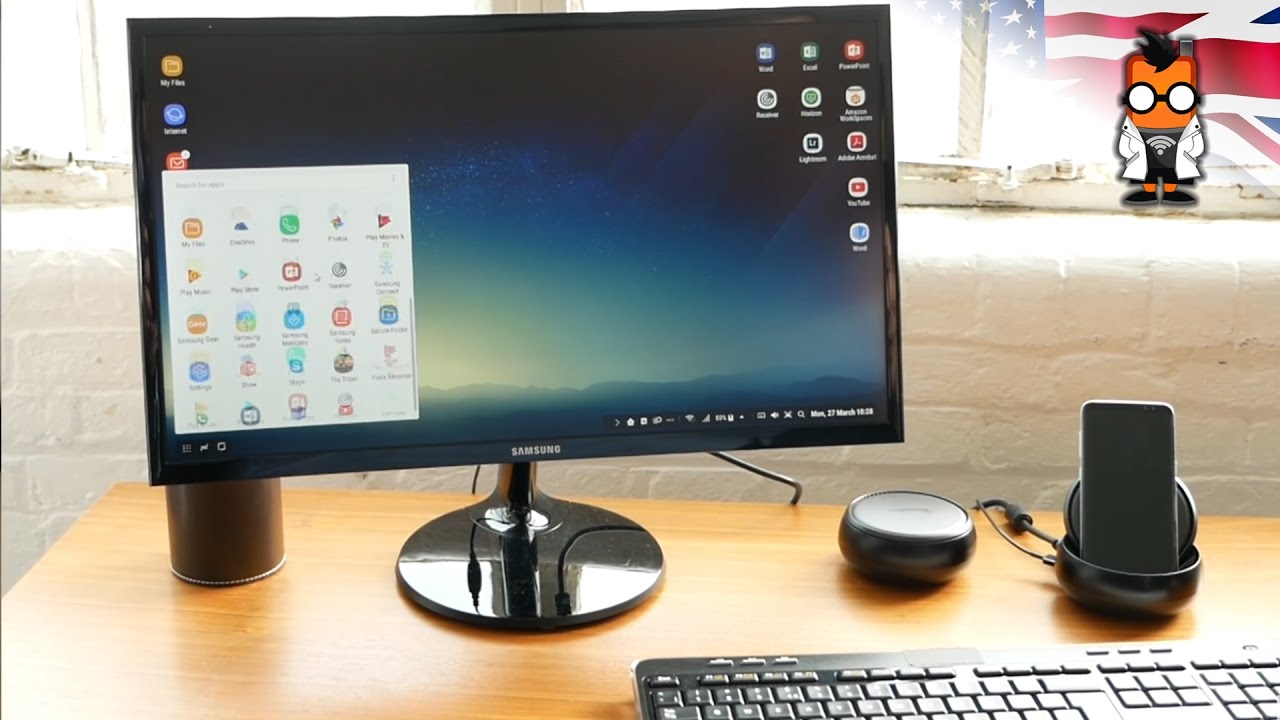 Samsung Galaxy S8 DeX demo tour - YouTube