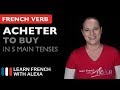 Acheter (to buy) in 5 Main French Tenses
