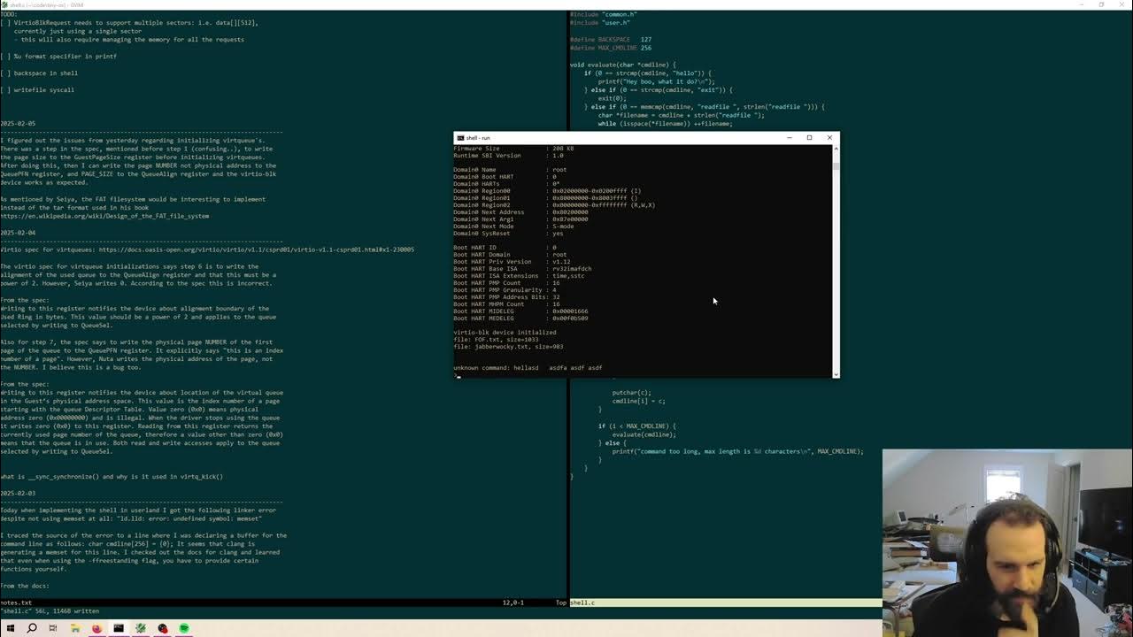 Programming a tiny operating system in C - (2) writefile system call ...